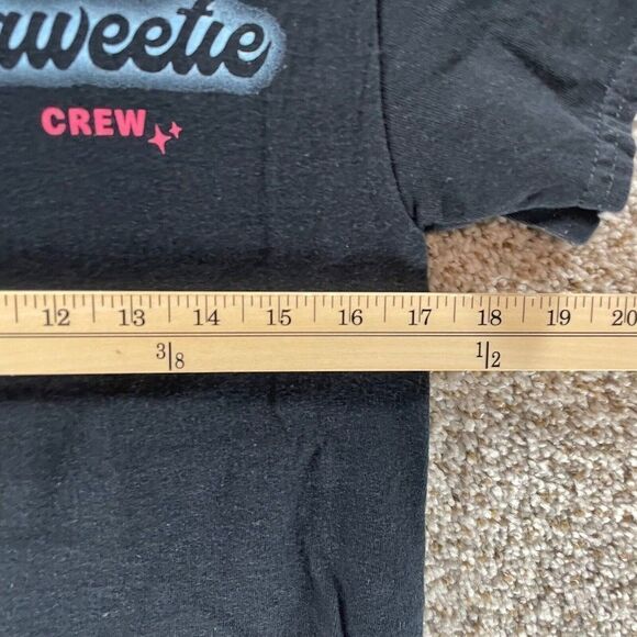 McDonalds Shirt Adult Small Black Saweetie Crew Employee Uniform Cotton Work - Picture 5 of 9